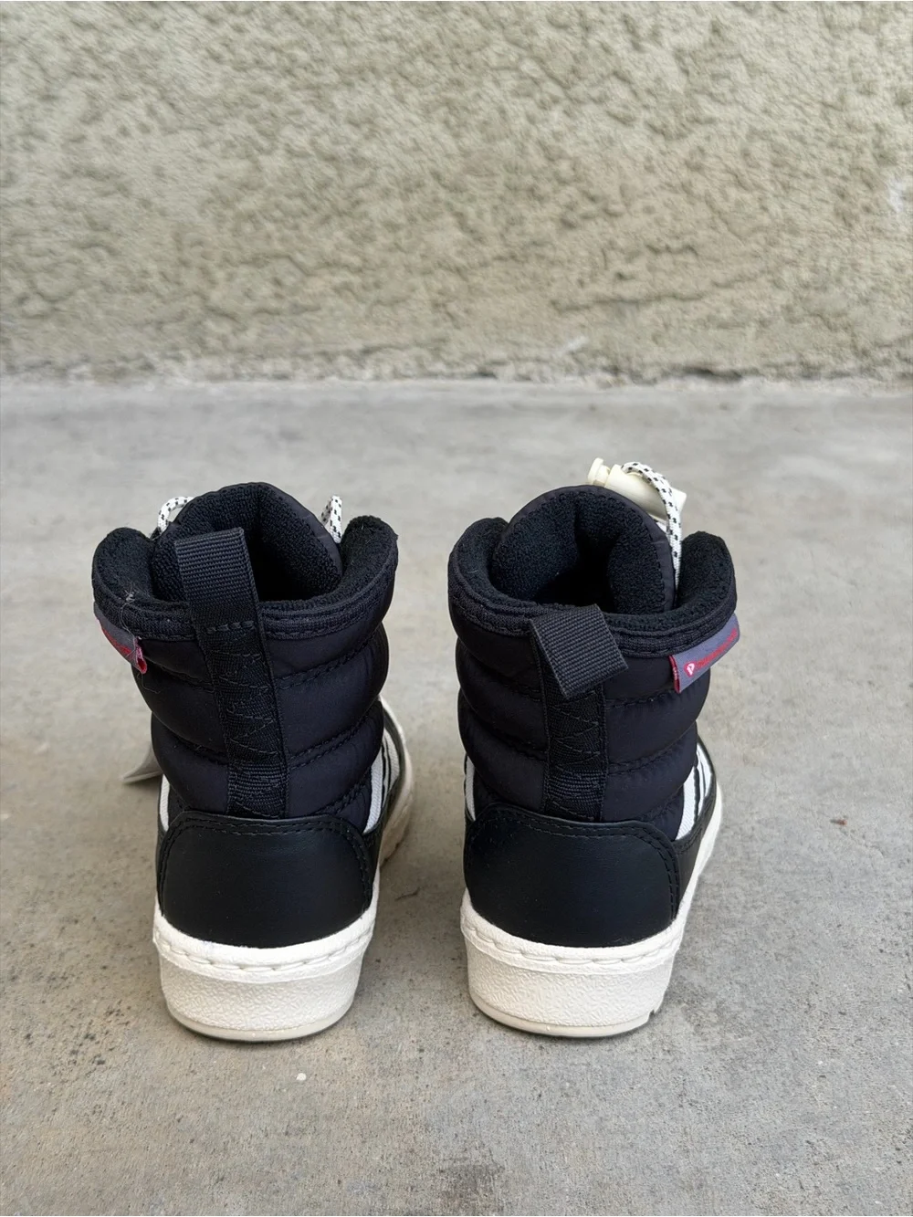 Adidas Kids Black & White Winter Superstar 360 Boot Sneaker Toddler 4k